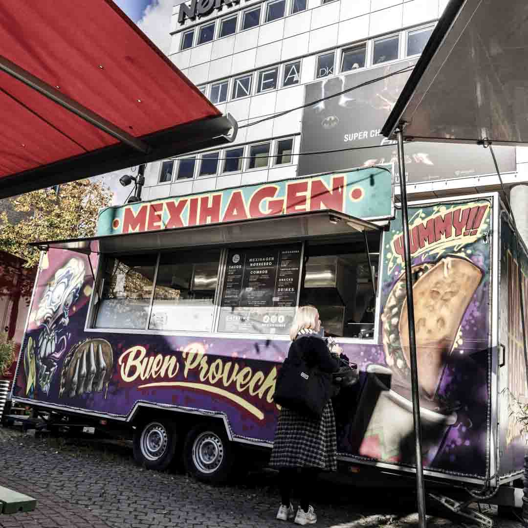 Mexihagen foodtruck på Nørrebro.